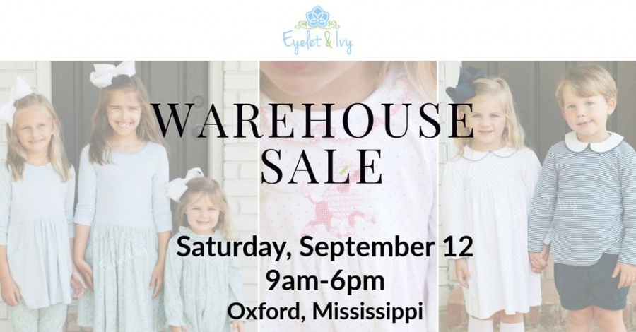 Eyelet and Ivy Children's Clothing Warehouse Sale