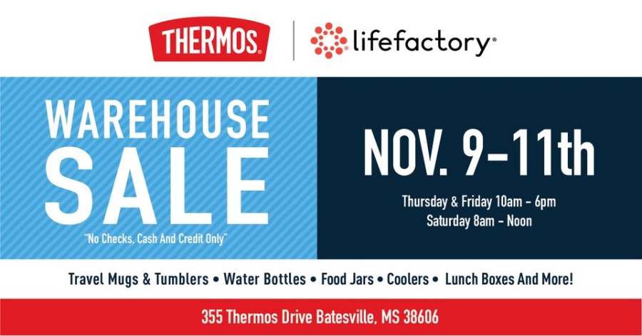 Thermos Brand November Warehouse Sale